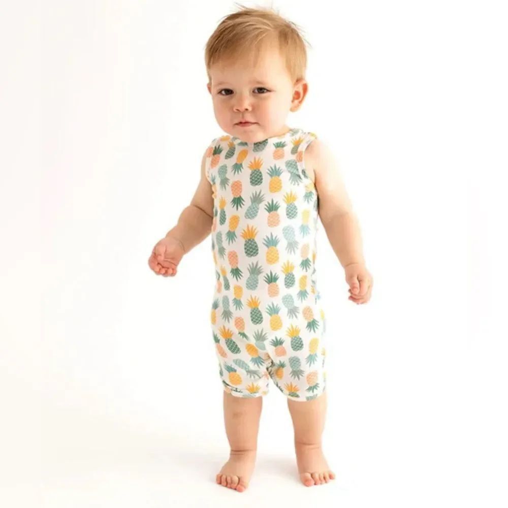 Posh Peanut Basic Racerback Short Romper ~ McGuire